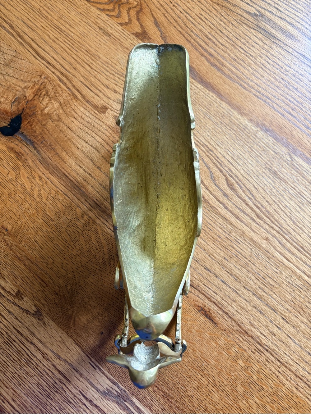 Vintage Brass deer and 2-piece sleigh- ~5.6 pounds ~19 inches long! Christmas! - Picture 8 of 15